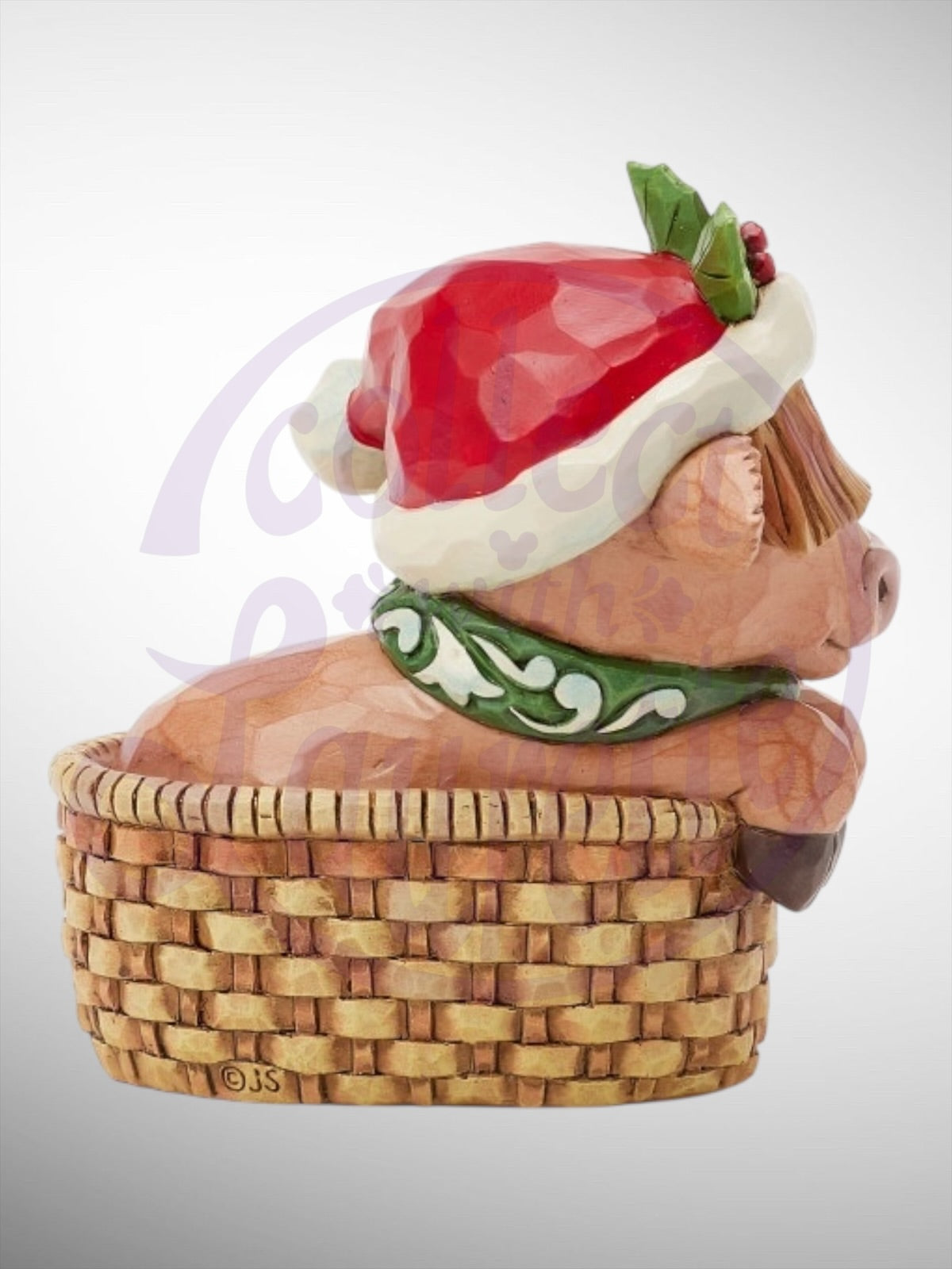 Jim Shore Heartwood Creek - Mini Highland Cow in Basket Figurine